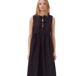 Ganni Cotton Poplin Midi Dress